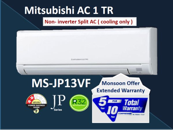 MITSUBISHI MS-JP13VF NON INVERTER 1 TON
