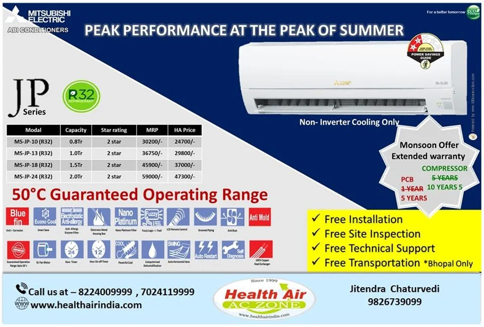 MITSUBISHI NON INVERTER MS-JP SERIES